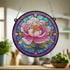 Peony Stained Glass Effect Suncatcher